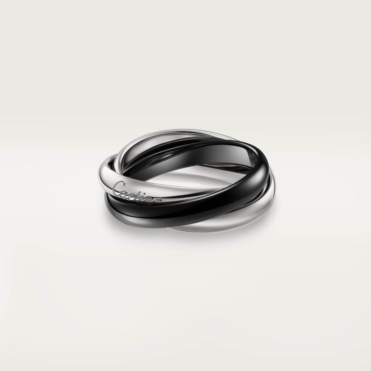 [sparkle Jewelery]TRINITY 3.2MM RING BLACK CERAMIC