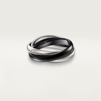 [sparkle Jewelery]TRINITY 3.2MM RING BLACK CERAMIC