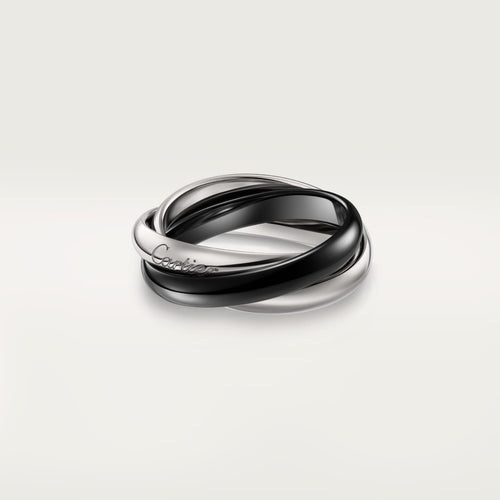 [sparkle Jewelery]TRINITY 3.2MM RING BLACK CERAMIC