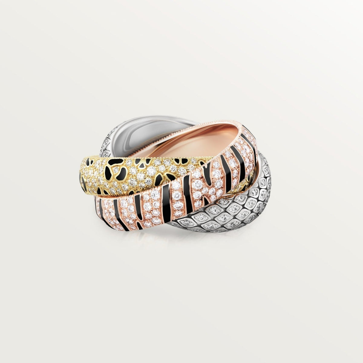 [sparkle Jewelery]TRINITY  RING LEOPARD PRINT