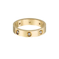 [sparkle Jewelery]LOVE 4MM 8 DIAMOND RING