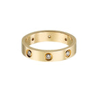 [sparkle Jewelery]LOVE 4MM 8 DIAMOND RING