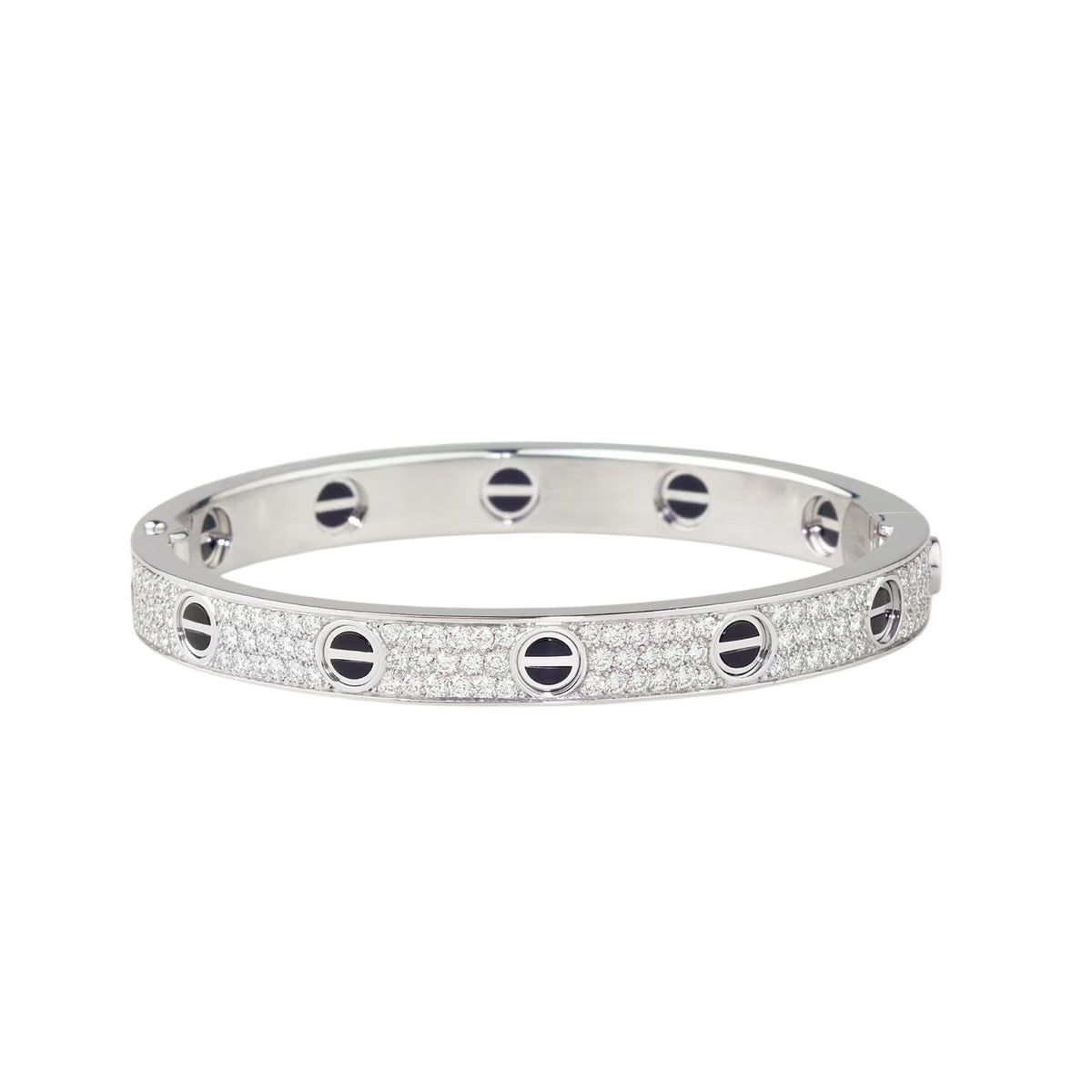 [sparkle Jewelery]LOVE BRACELET 6.1MM DIAMOND-PAVED CERAMIC
