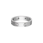 [sparkle Jewelery]LOVE 4MM 8 DIAMOND RING