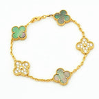 [sparkle Jewelry ] CLOVER 5 MOTIF GRAY MOP BRACELET COLLECTION