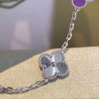 [sparkle Jewelry ] CLOVER 5 MOTIF VIOLET BRACELET COLLECTION