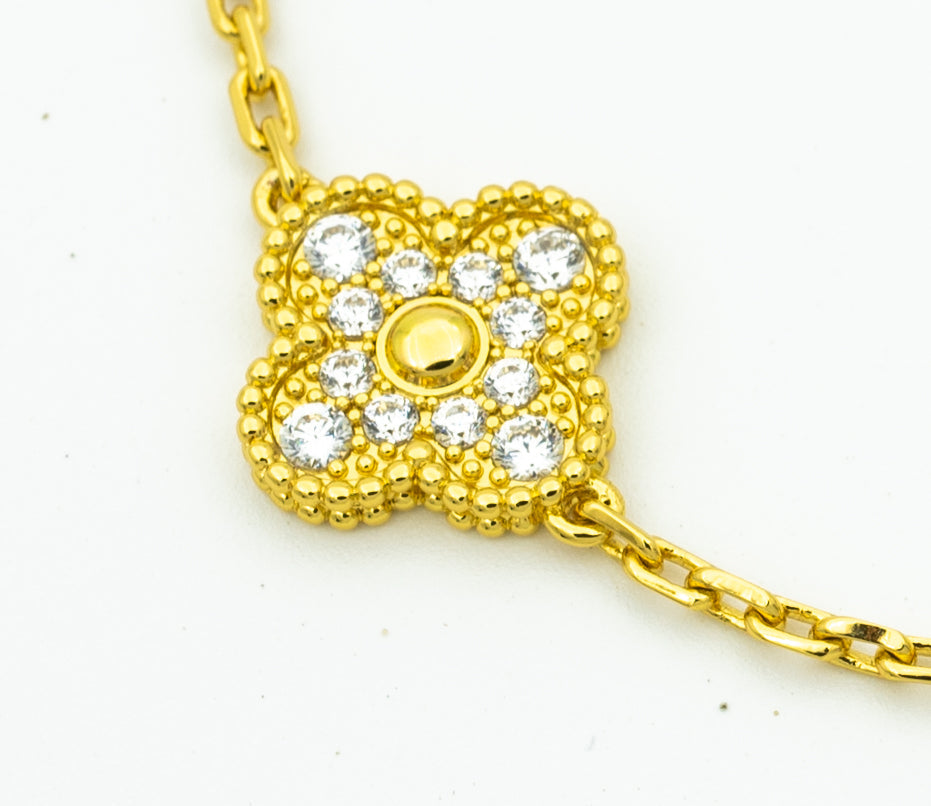 [sparkle Jewelry ] CLOVER 5 MOTIF LASER BRACELET COLLECTION
