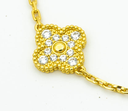 [sparkle Jewelry ] CLOVER 5 MOTIF LASER BRACELET COLLECTION