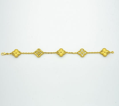 [sparkle Jewelry ] CLOVER 5 MOTIF LASER BRACELET COLLECTION