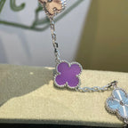 [sparkle Jewelry ] CLOVER 5 MOTIF VIOLET BRACELET COLLECTION