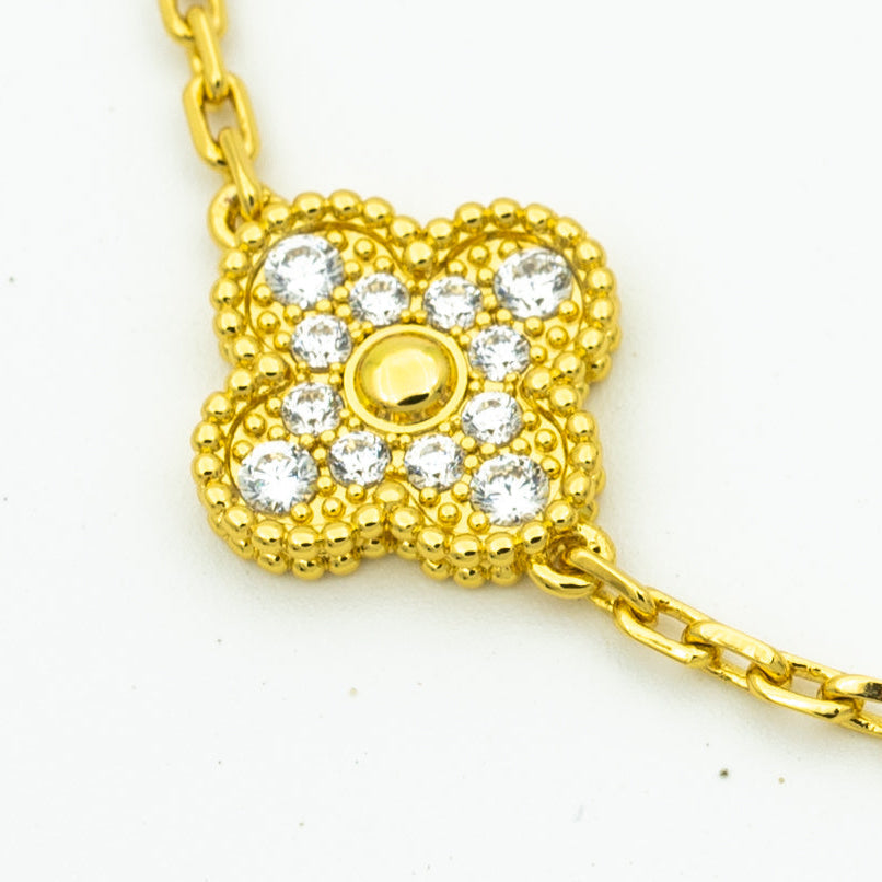 [sparkle Jewelry ] CLOVER 5 MOTIF LASER BRACELET COLLECTION