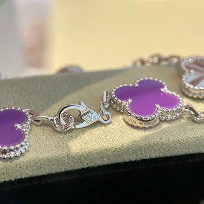 [sparkle Jewelry ] CLOVER 5 MOTIF VIOLET BRACELET COLLECTION