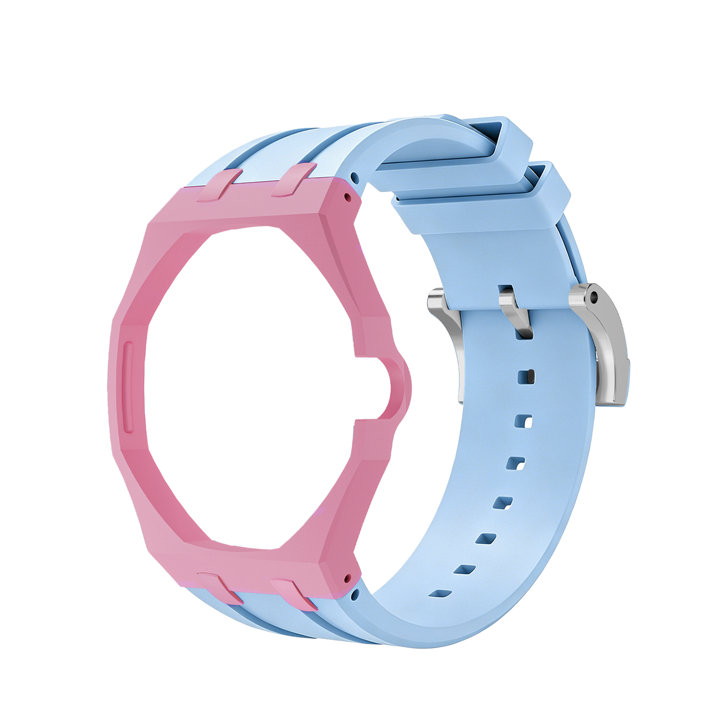 [Sparkle]Royal Oak Pop Exklusives Gehäuse aus Bioceramic & Silikonarmband Mix Color