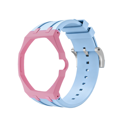 [Sparkle]Royal Oak Pop Exklusives Gehäuse aus Bioceramic & Silikonarmband Mix Color