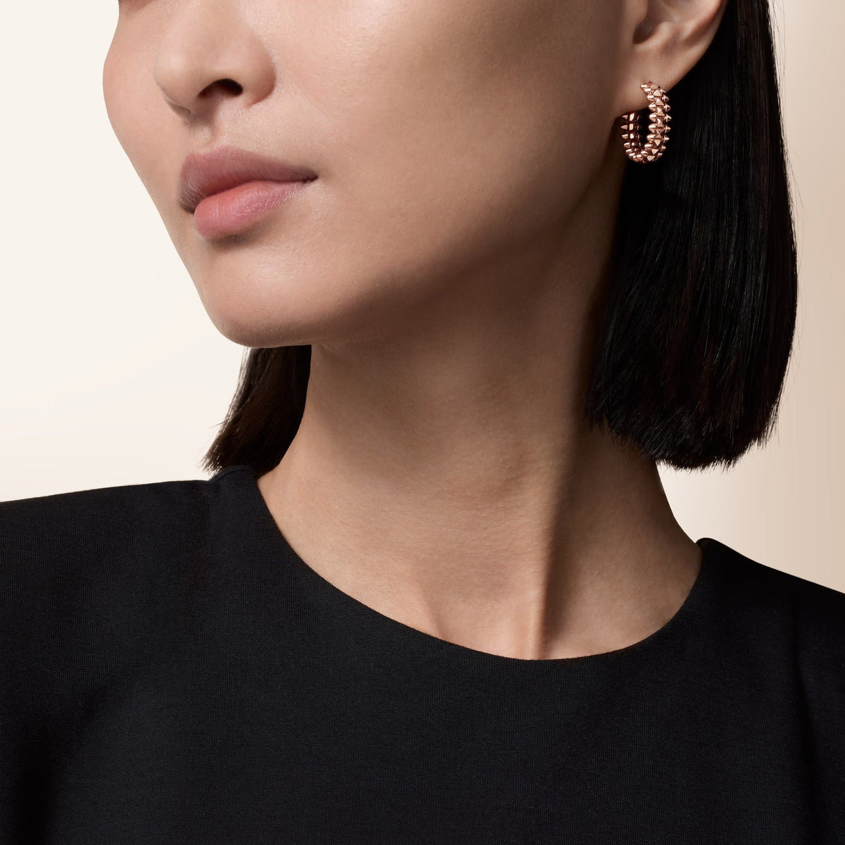 [sparkle Jewelery]CLASH SMALL HOOP EARRINGS