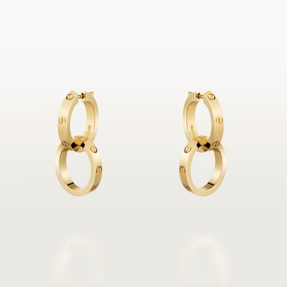 [sparkle Jewelery]LOVE 3.3MM DANGLE EARRINGS