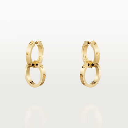 [sparkle Jewelery]LOVE 3.3MM DANGLE EARRINGS