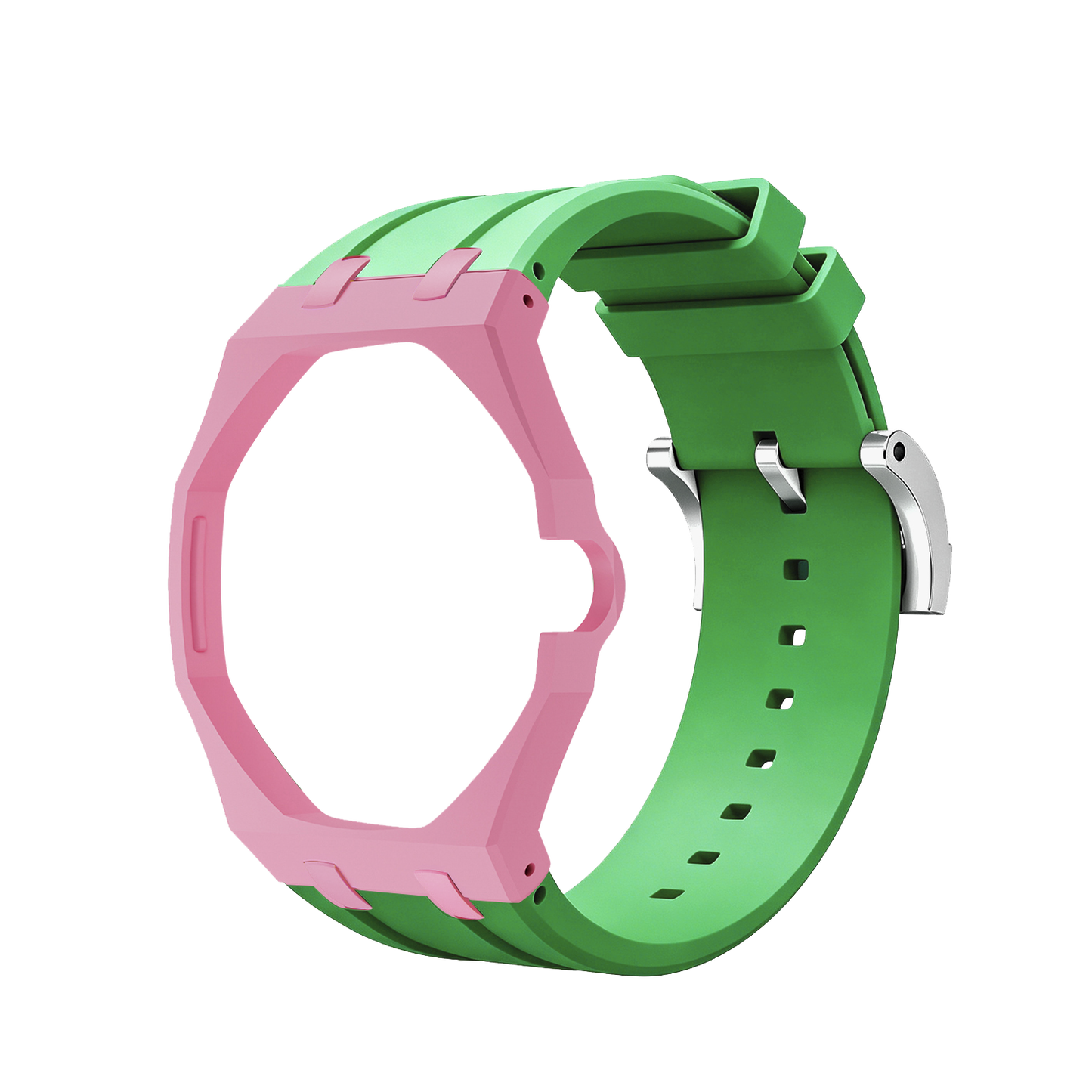 [Sparkle]Royal Oak Pop Exklusives Gehäuse aus Bioceramic & Silikonarmband Mix Color