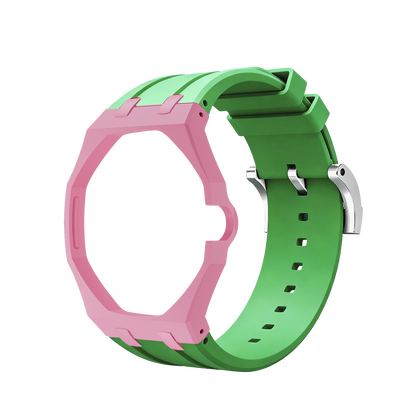 [Sparkle]Royal Oak Pop Exklusives Gehäuse aus Bioceramic & Silikonarmband Mix Color
