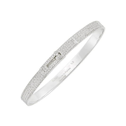 [Sparkle]HM KELLY ARMREIF IN SILBER UND VOLLSTÄNDIGEM PAVE DIAMANT