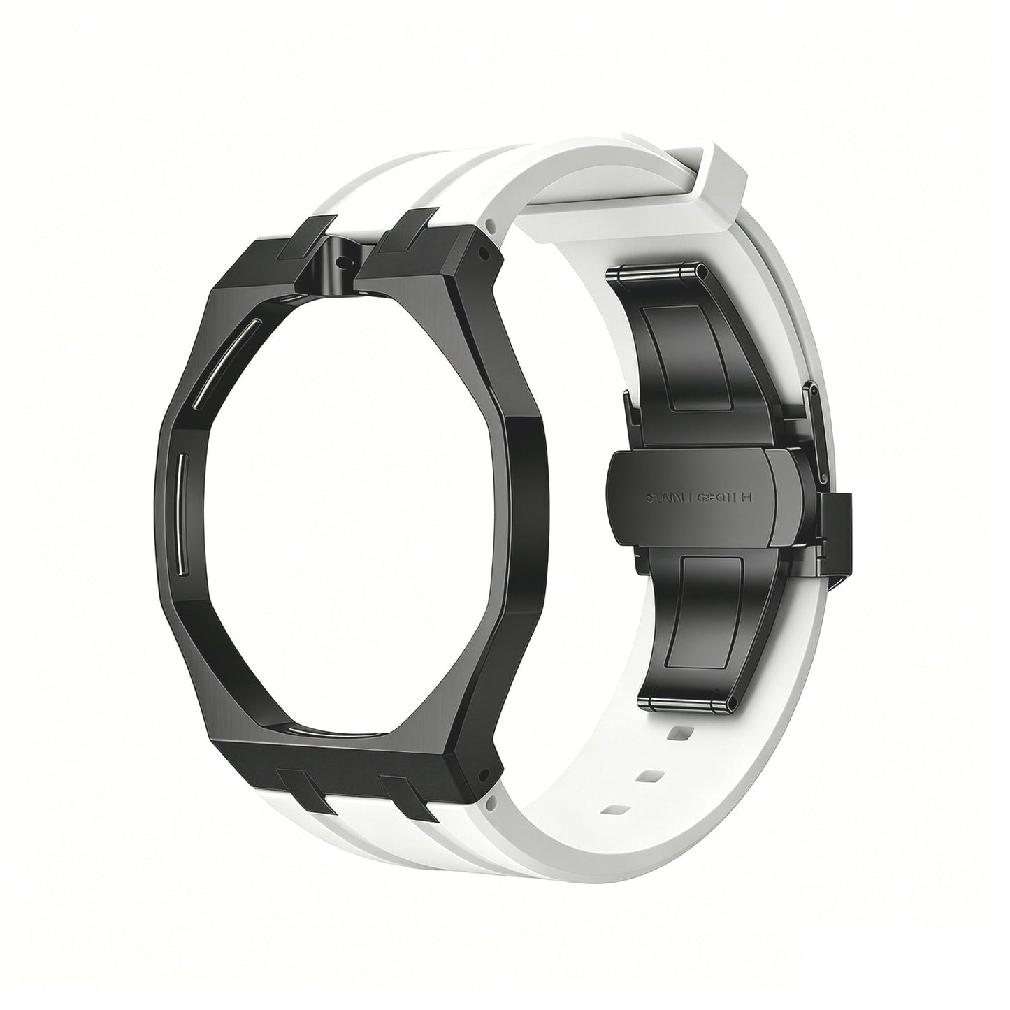 [Sparkle]OAK POP BLACK STEEL CASE & SILICONE STRAP