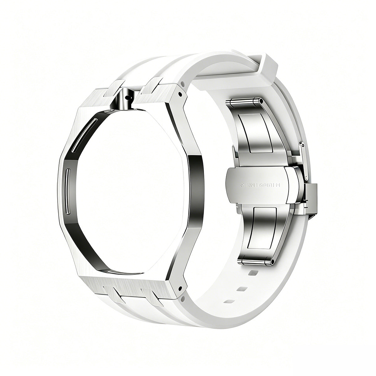 [Sparkle]EICHE POP WEISSER STAHL SILIKONARMBAND