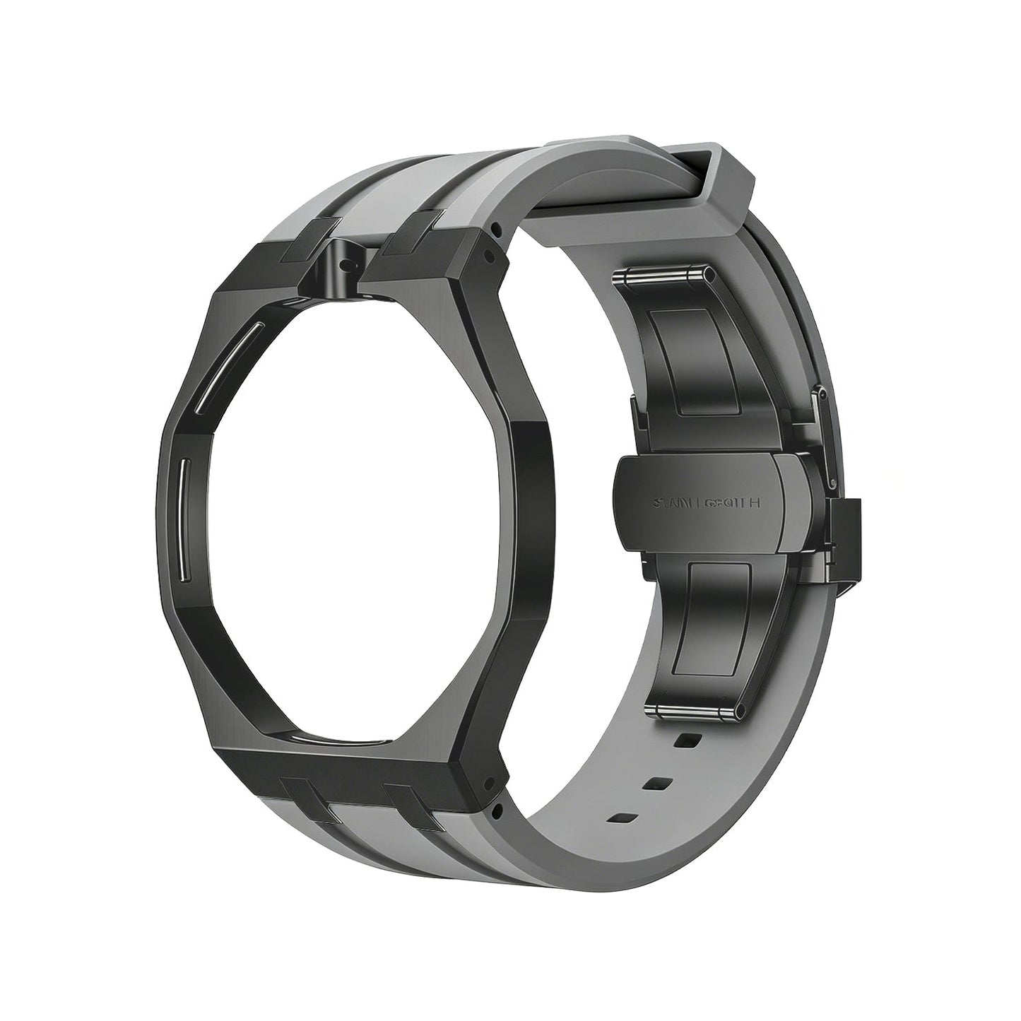 [Sparkle]OAK POP BLACK STEEL CASE & SILICONE STRAP