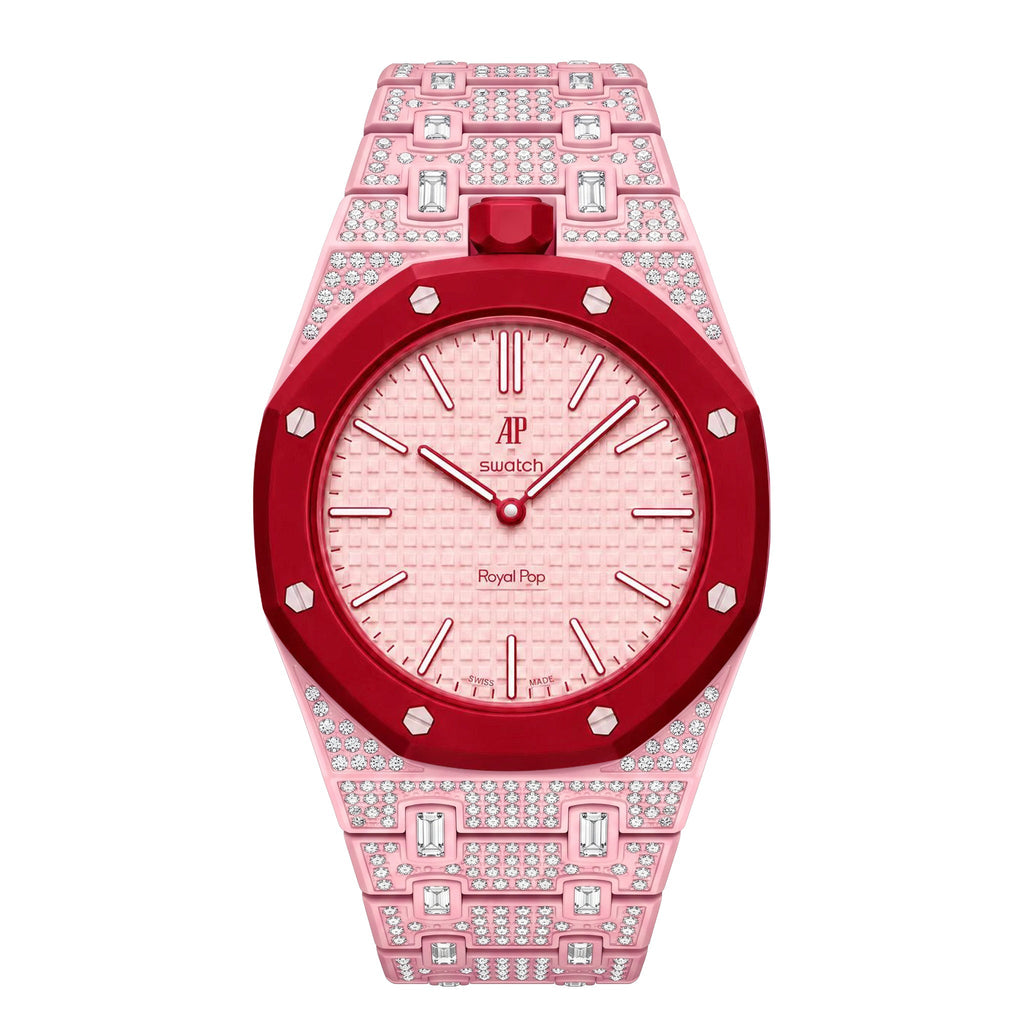 Royal Oak Pop Exclusive Bioceramic Case & Bioceramic Strap Full Diamond