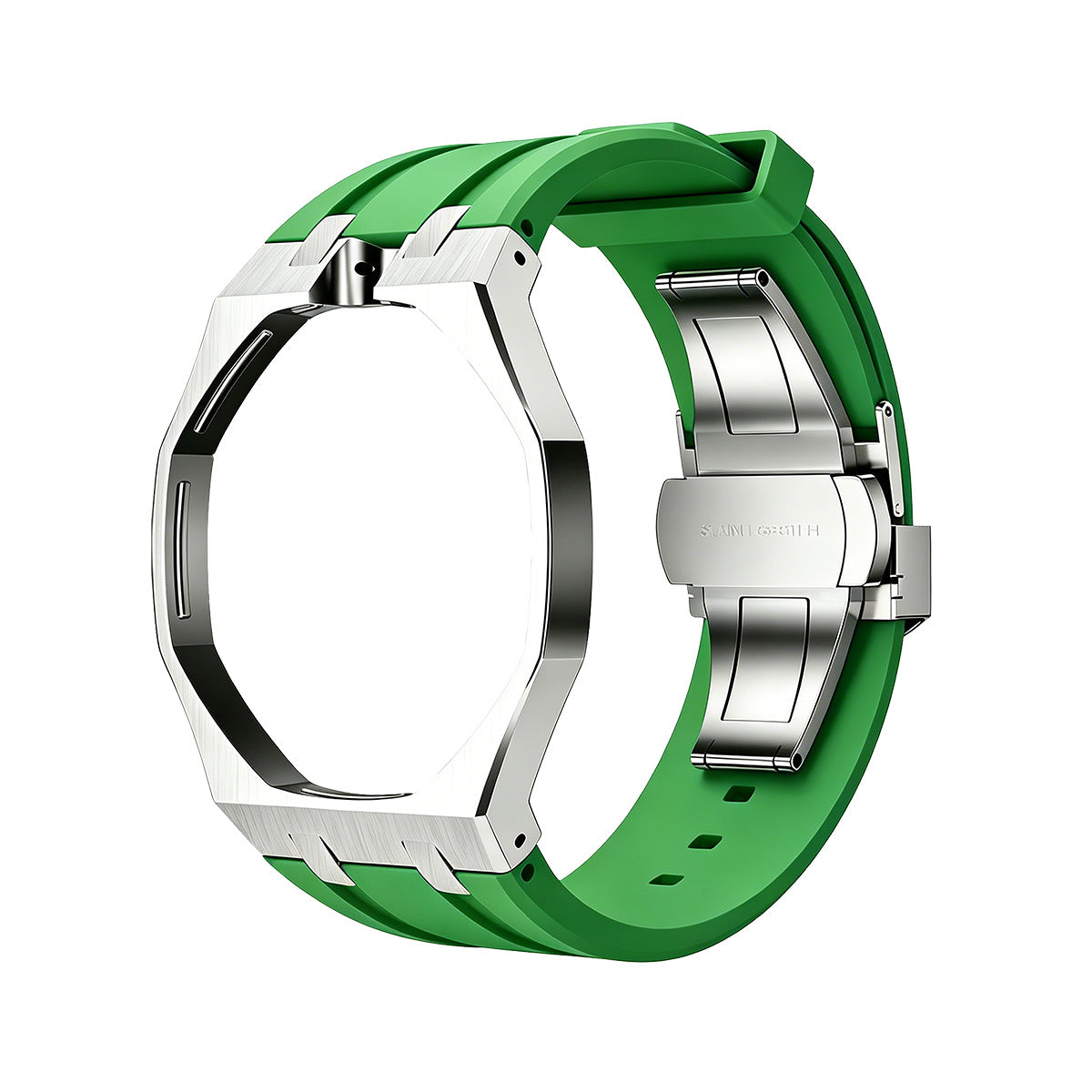 [Sparkle]EICHE POP GRÜN STAHL SILIKONARMBAND