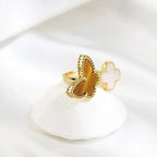 [sparkle Jewelry ]LUCKY BETWEEN THE FINGER RING