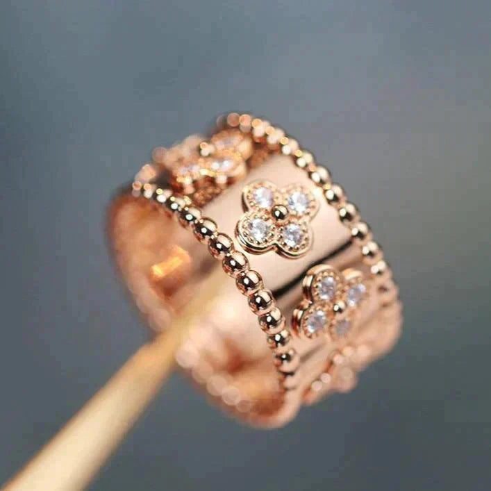 [sparkle Jewelry ]CLOVER KALEIDOSCOPE RING 10MM