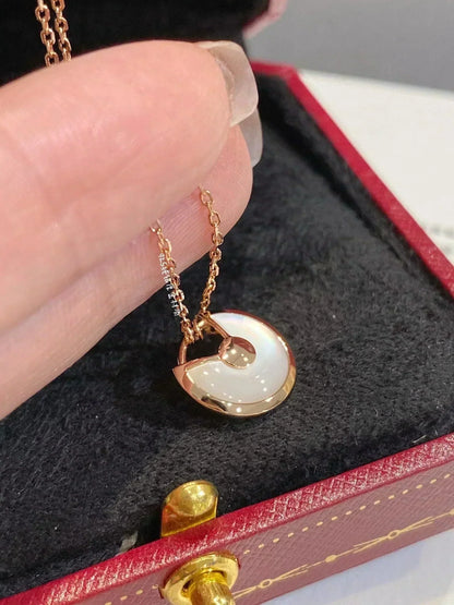 [sparkle Jewelry]AMULETTE ROSE GOLD MOP NECKLACE