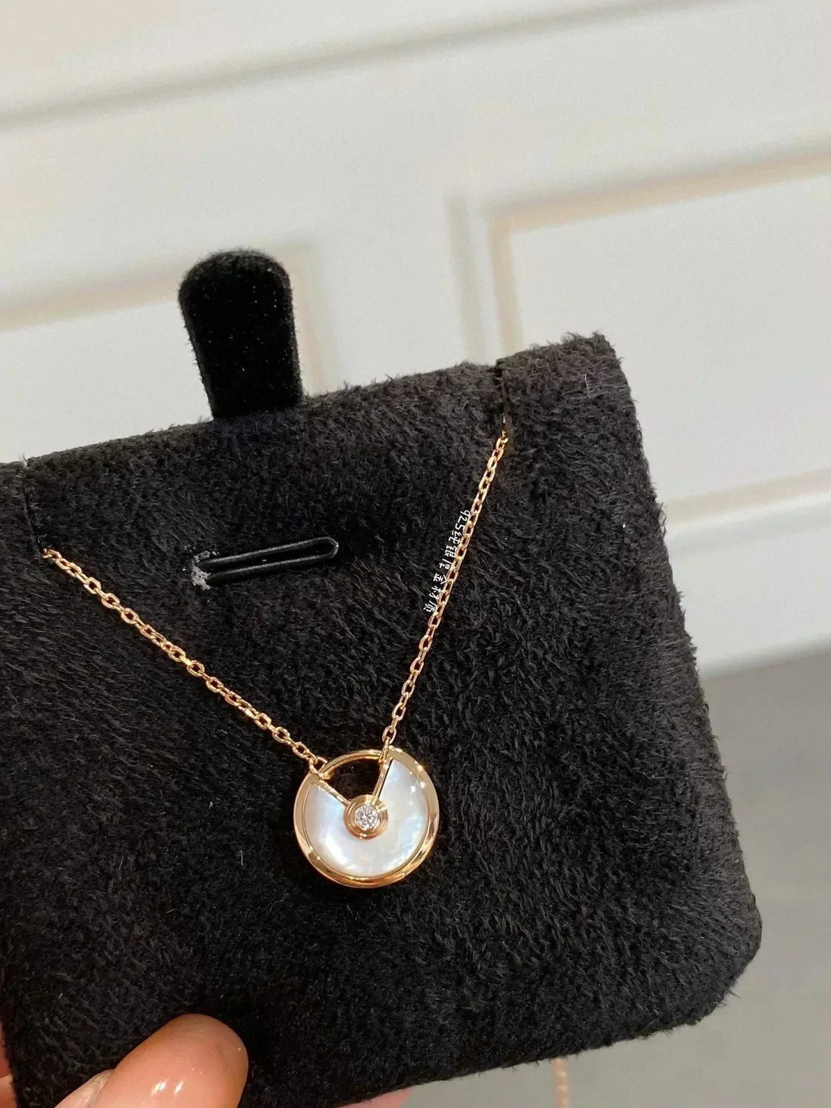 [sparkle Jewelry]AMULETTE ROSE GOLD MOP NECKLACE