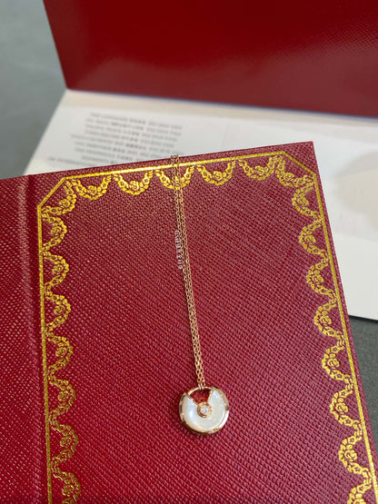 [sparkle Jewelry]AMULETTE ROSE GOLD MOP NECKLACE