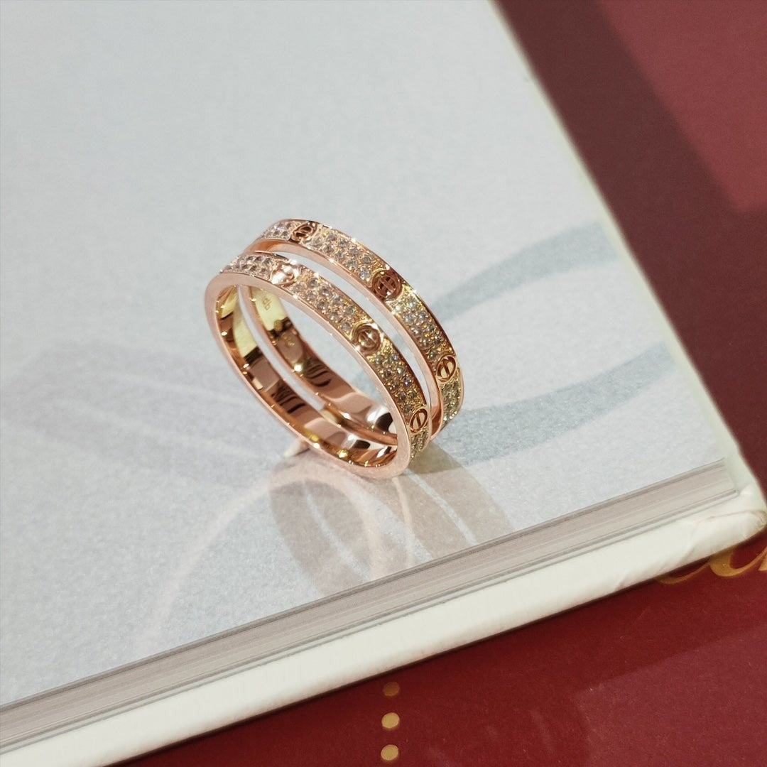 [sparkle Jewelery]LOVE RING 2.65MM DIAMOND