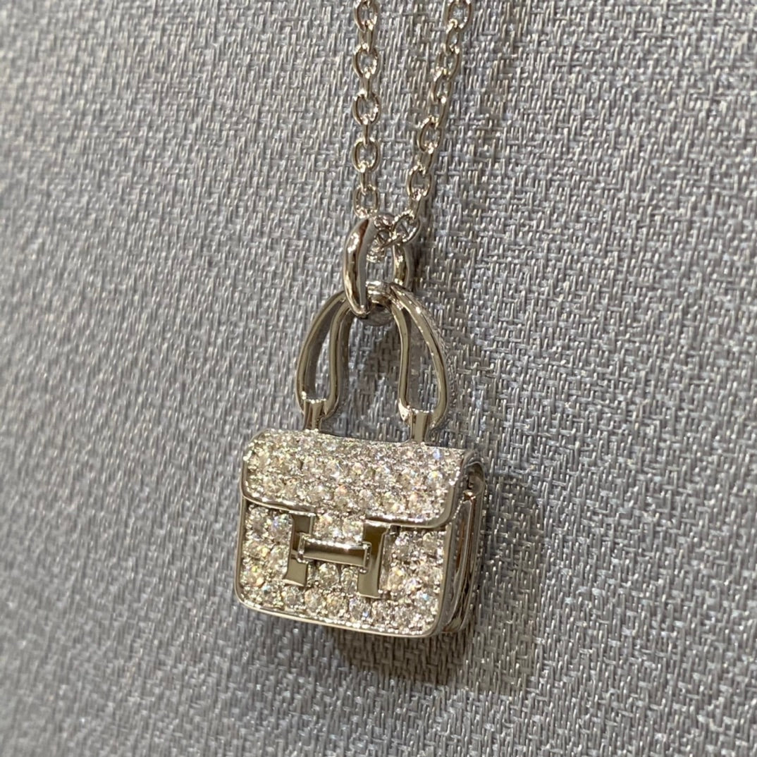 [sparkle Jewelry ]CONSTANCE PEDANT DIAMOND NECKLACE