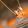 [sparkle Jewelry ]POP H PEDANT PINK GOLD