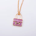 [sparkle Jewelry ]CONSTANCE PEDANT PURPLE DIAMOND NECKLACE