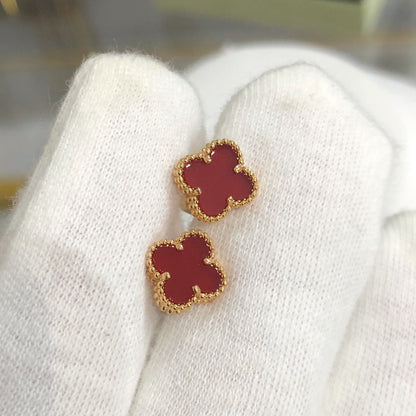 [sparkle Jewelry ]CLOVER MINI GOLD EARRINGS