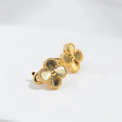 [sparkle Jewelry ]CLOVER MEDIUM 1 MOTIFS LASER EARRINGS