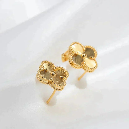 [sparkle Jewelry ]CLOVER MEDIUM 1 MOTIFS LASER EARRINGS