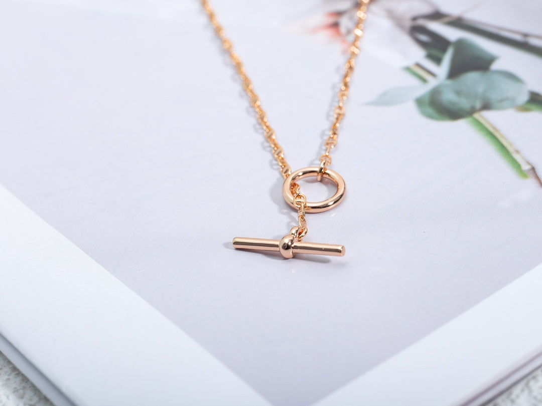 [sparkle Jewelry ]ECHAPPEE NECKLACE PINK GOLD