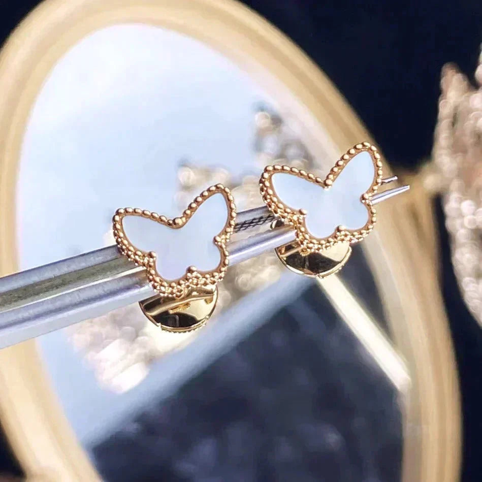 [sparkle Jewelry ]SWEET BUTTERFLY MOP EARSTUDS