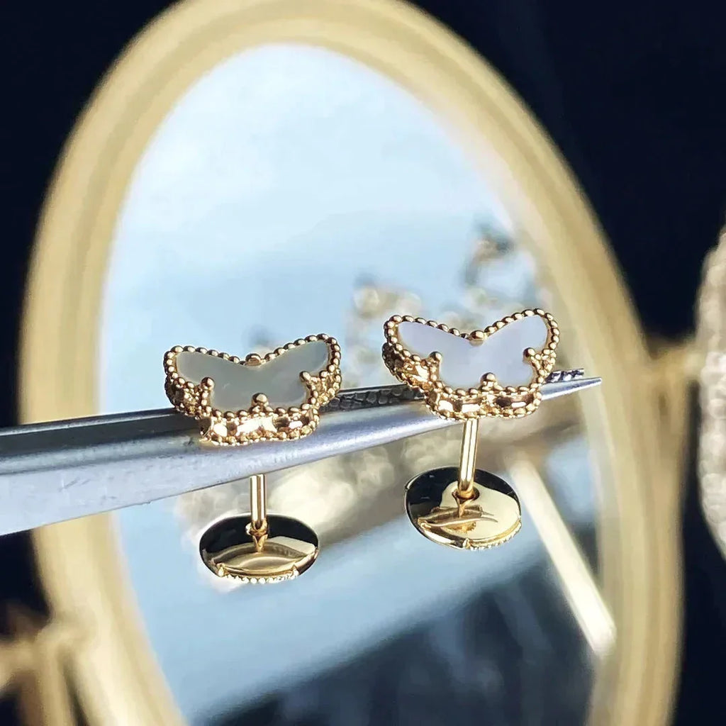 [sparkle Jewelry ]SWEET BUTTERFLY MOP EARSTUDS