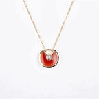 [sparkle Jewelry]AMULETTE GOLD CARNELIAN ONYX NECKLACE