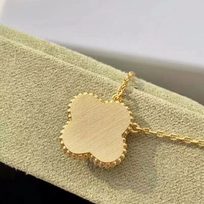 [sparkle Jewelry ]CLOVER 15MM DIAMOND TURQUOISE NECKLACE