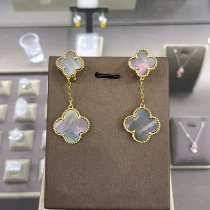 [sparkle Jewelry ]CLOVER 2 MOTIFS  EARRINGS (MULTIPLE CHOICESC