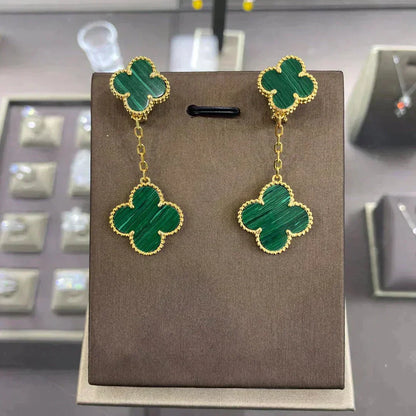 [sparkle Jewelry ]CLOVER 2 MOTIFS  EARRINGS (MULTIPLE CHOICESC