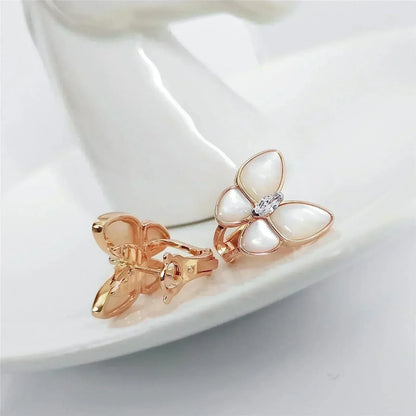 [sparkle Jewelry ]BUTTERFLY MOP DIAMOND EARRINGS