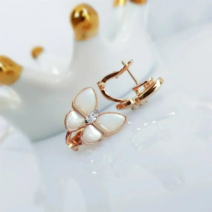 [sparkle Jewelry ]BUTTERFLY MOP DIAMOND EARRINGS